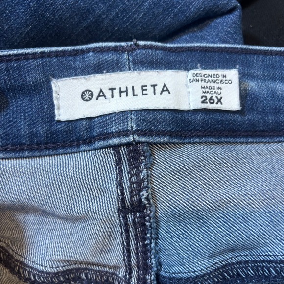 Athleta Jeans Womens 26X Plus Size Blue Denim Medium Wash High Rise - Picture 8 of 13
